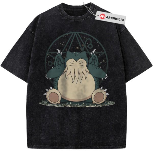 Cthulhu x Snorlax Shirt, Pokemon Shirt, PKM Shirt, Anime Shirt, Vintage T-Shirt