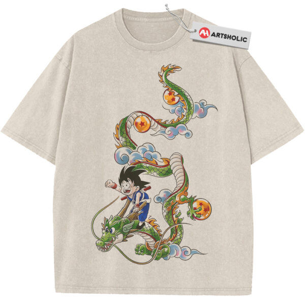 Son Goku and Shenron Shirt, Dragon Ball Shirt, Anime Shirt, Vintage T-Shirt