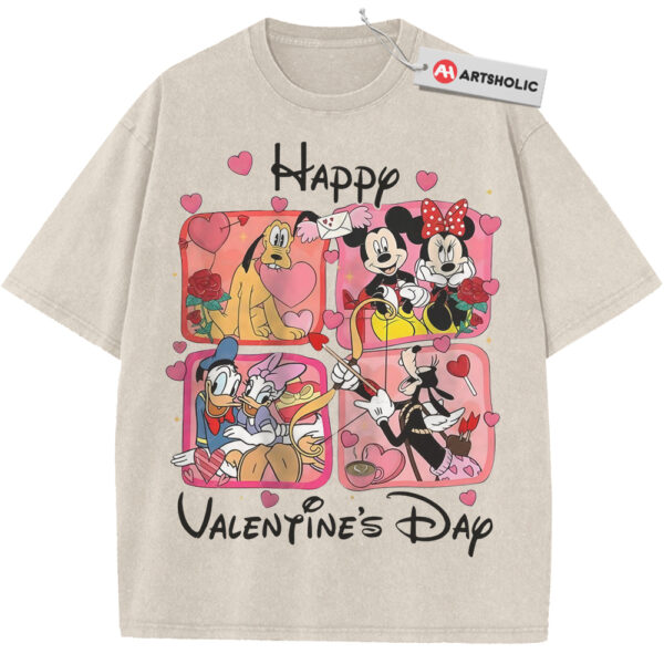 Donald Duck Shirt, Goofy Shirt, Pluto Shirt, Mickey Mouse Shirt, Valentine Shirt, Animated Shirt, Vintage T-Shirt