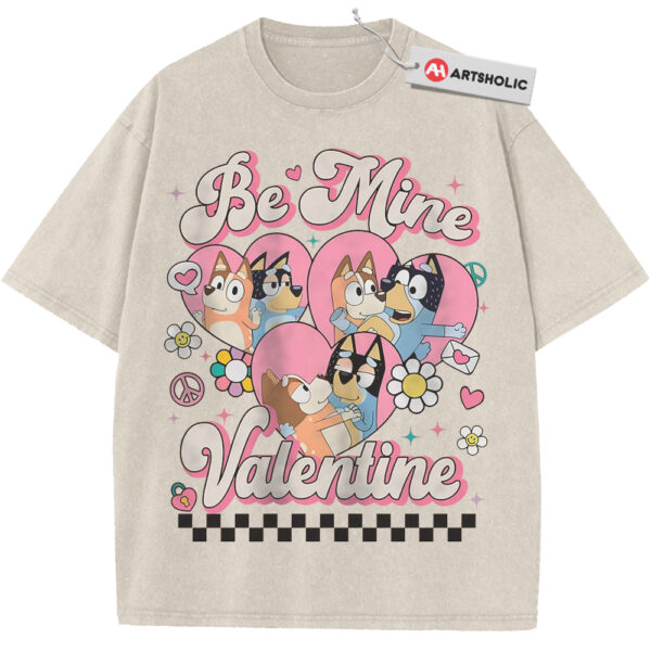 Bluey Shirt, Valentine's Day Shirt, Animated Shirt, Vintage Tee