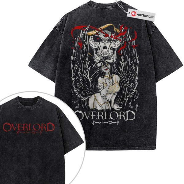 Albedo Shirt, Overlord Shirt, Anime Shirt, Vintage T-Shirt 2-Sided