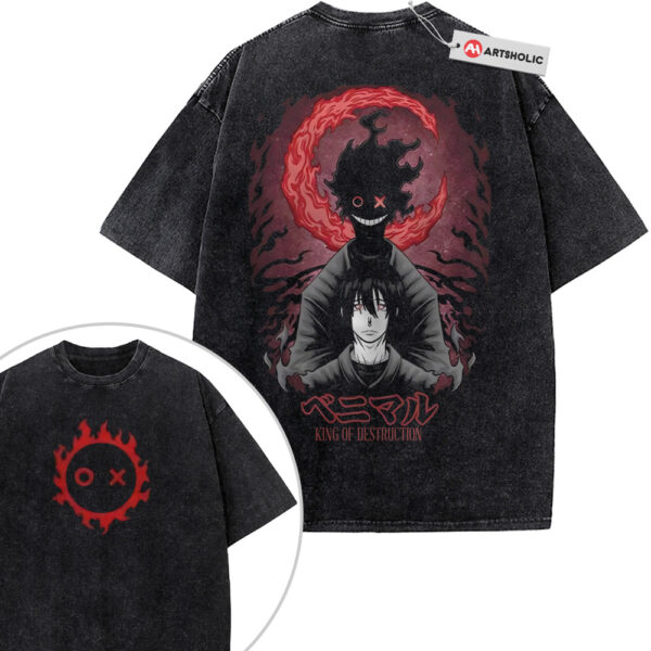 Benimaru Shinmon Shirt, Fire Force Shirt, Anime Shirt, Vintage T-Shirt 2-Sided