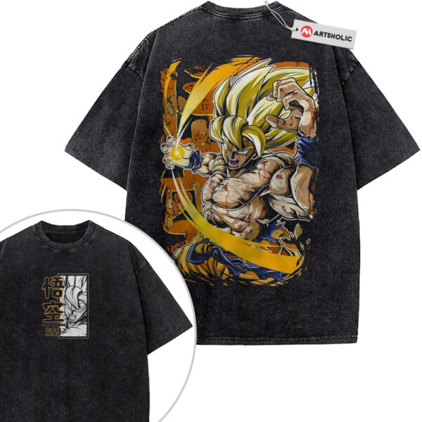 Son Goku Shirt, Dragon Ball Shirt, Anime Shirt, Vintage T-Shirt 2-Sided