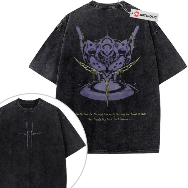 Evangelion Unit-01 Shirt, Neon Genesis Evangelion Shirt, Anime Shirt, Vintage T-Shirt 2-Sided