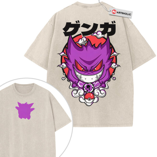 Gengar Shirt, Pokemon Shirt, Anime Shirt, Vintage Tee 2-Sided