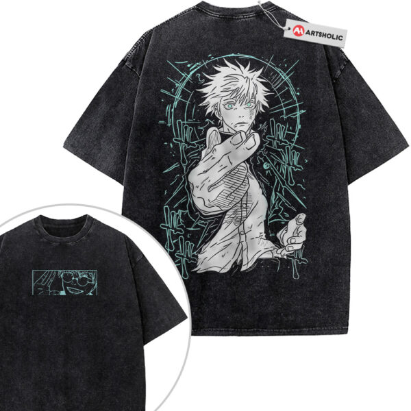 Satoru Gojo Shirt, Jujutsu Kaisen Shirt, Anime Shirt, Vintage T-Shirt 2-Sided