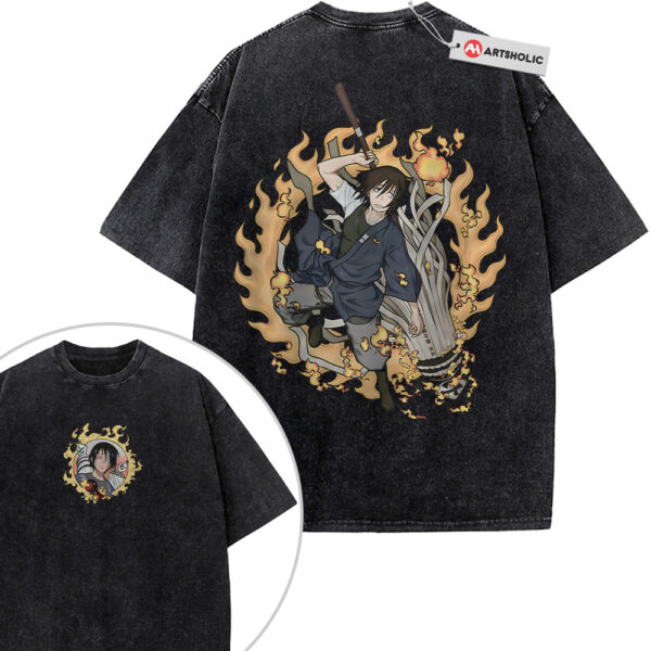 Benimaru Shinmon Shirt, Fire Force Shirt, Anime Shirt, Vintage T-Shirt 2-Sided