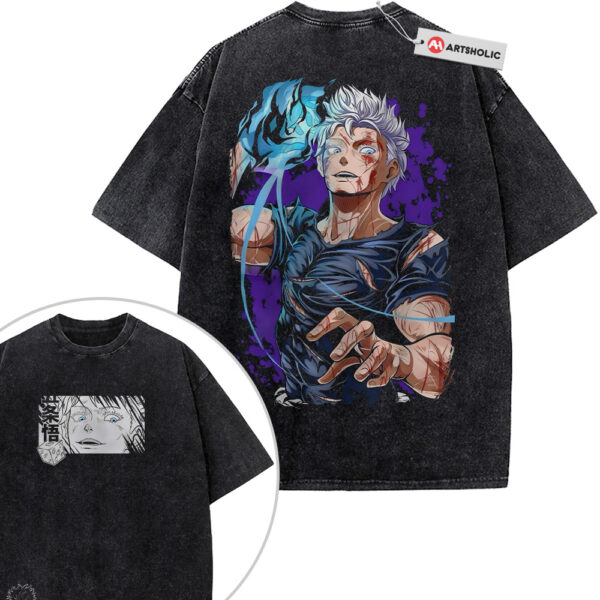 Satoru Gojo Shirt, Jujutsu Kaisen Shirt, Anime Shirt, Vintage T-Shirt 2-Sided